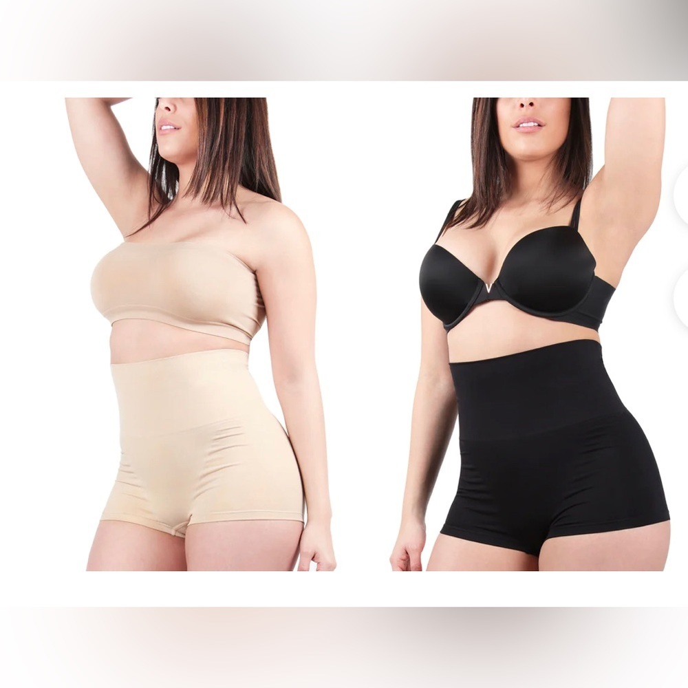 MeMoi me moi 2 pack size EXTRA LARGE XL SHAPING high waist BOYSHORTS Shapewear…
